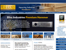 Tablet Screenshot of bliss-industries.com